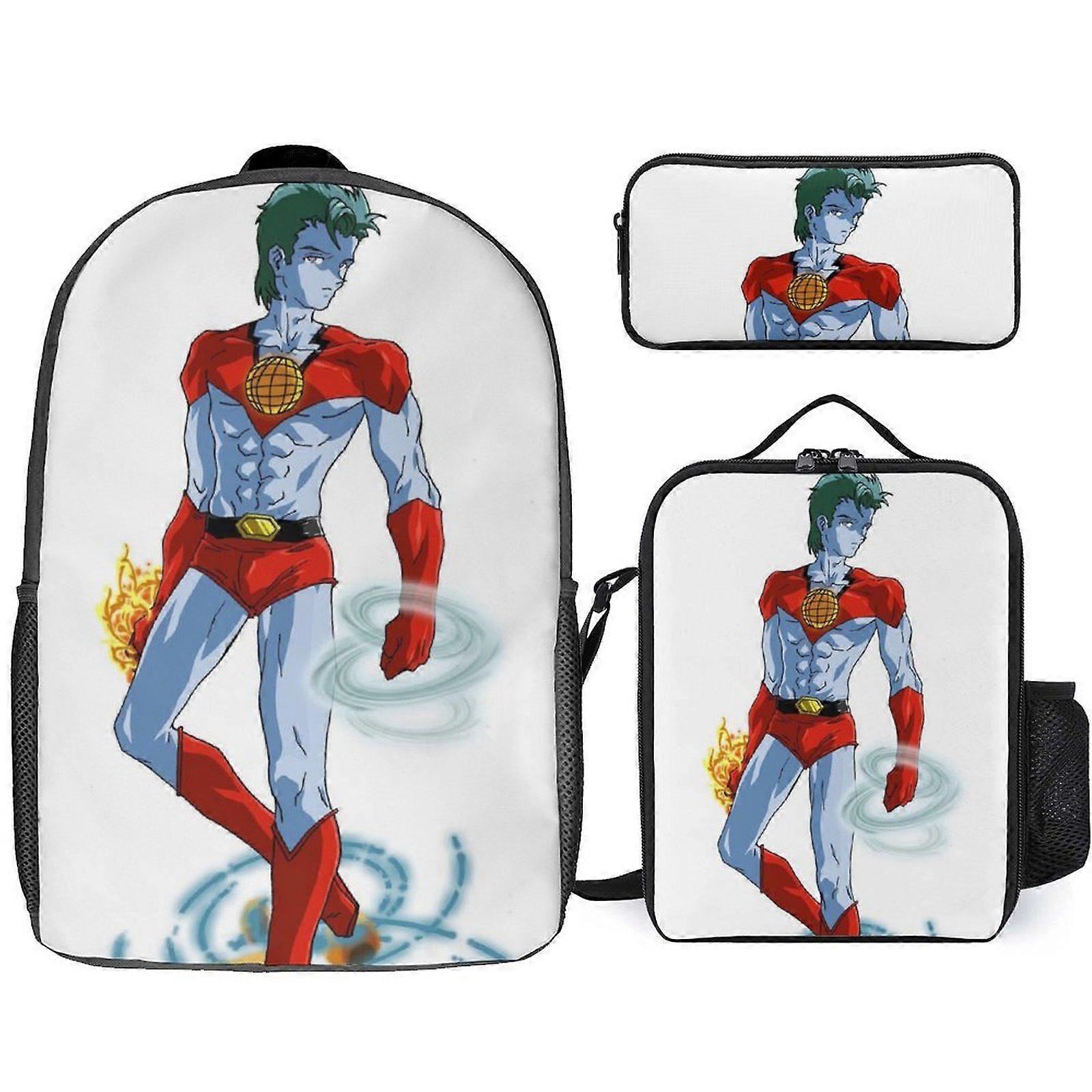 j70 Kaptan Gezegen ve Planeteers Sırt Çantası Bilgi Navigatörü Kitap Çantası, Pusula Öğle Yemeği Sistemi e70