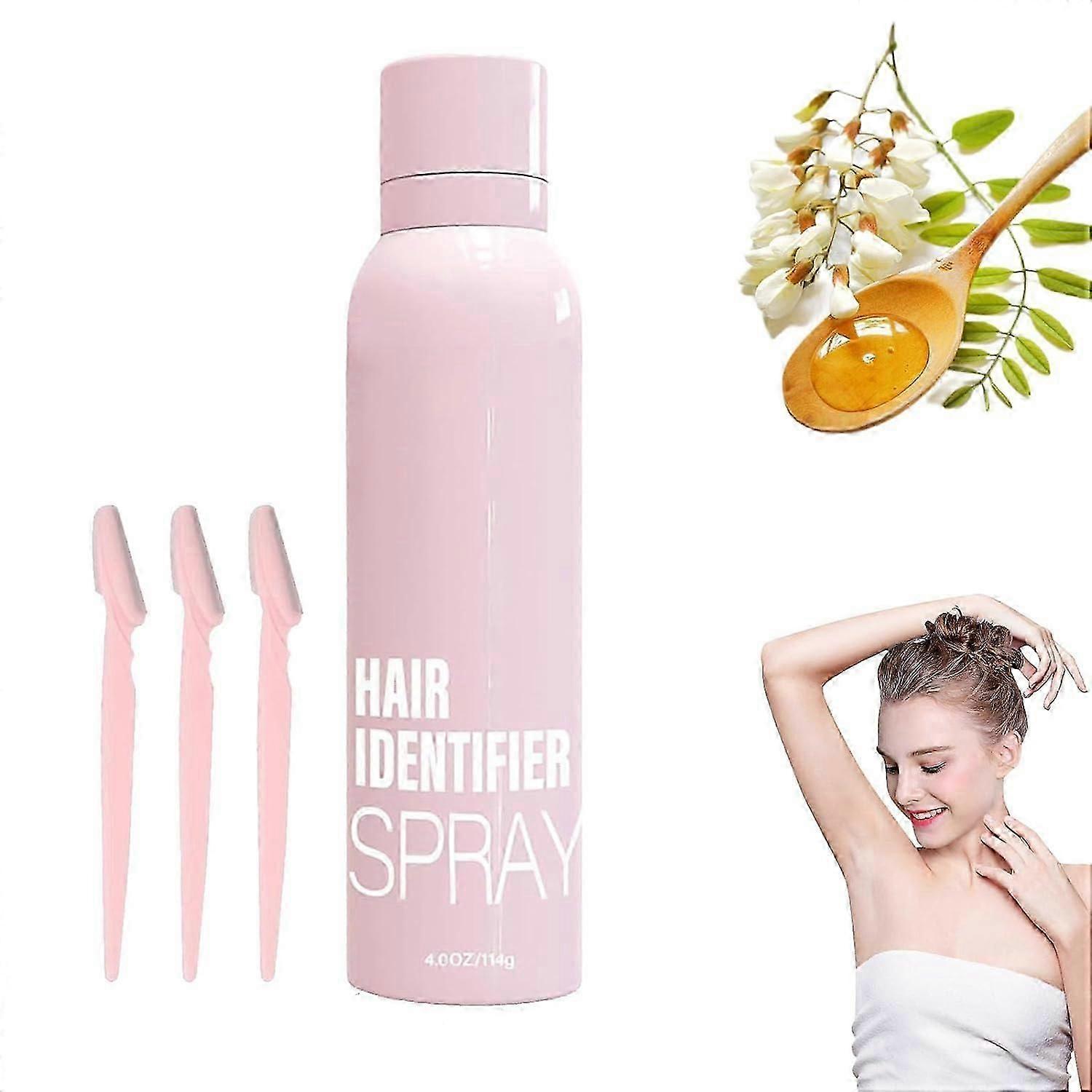 Spray do włosów do golenia twarzy, Spray do włosów do dermaplaningu, Spray do dermaplaningu, Spray do identyfikacji włosów, Spray do identyfikacji włosów na twarzy