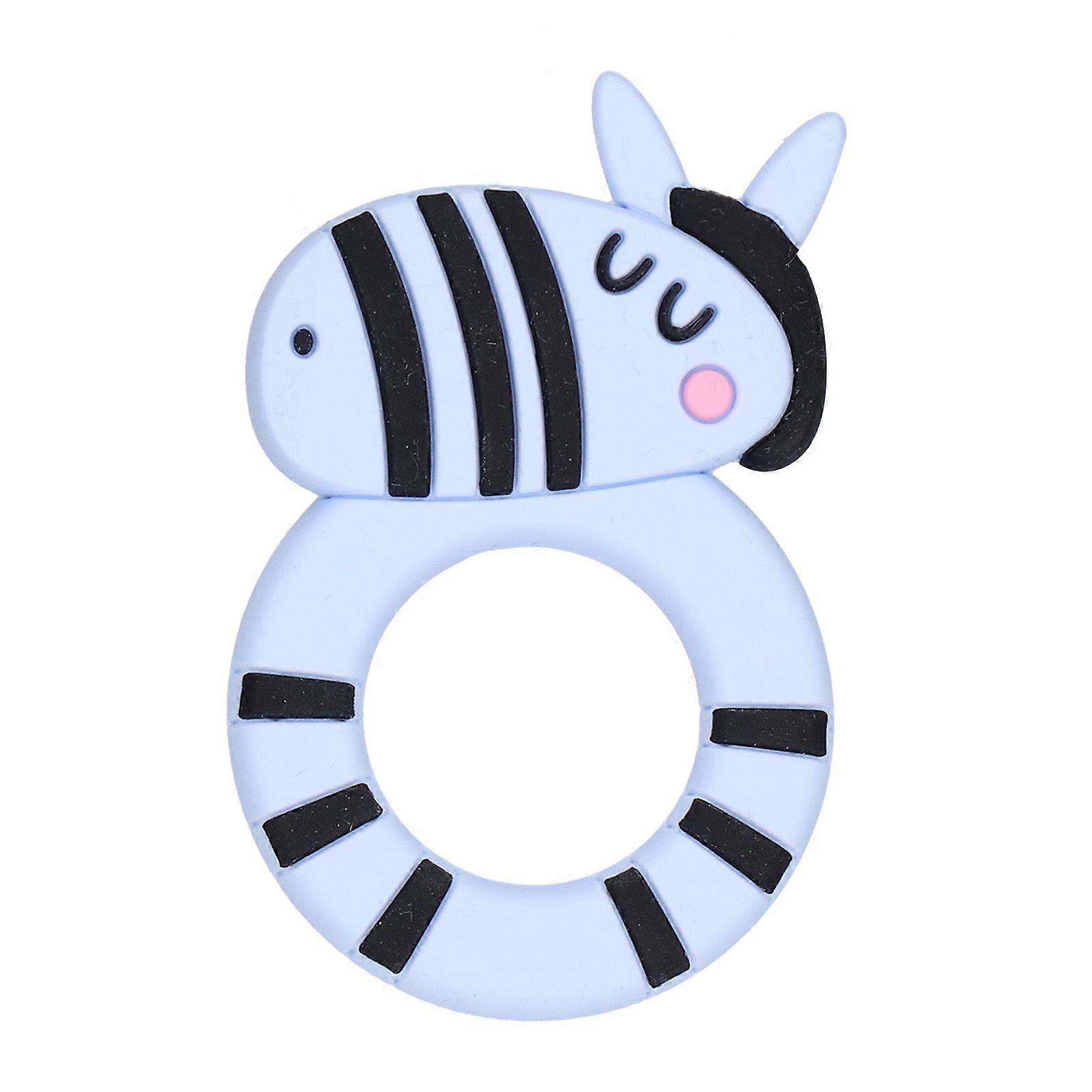 2025 Latest Model  Teether Stripe Horse Shape Silicone Teeth Grinder Teeth