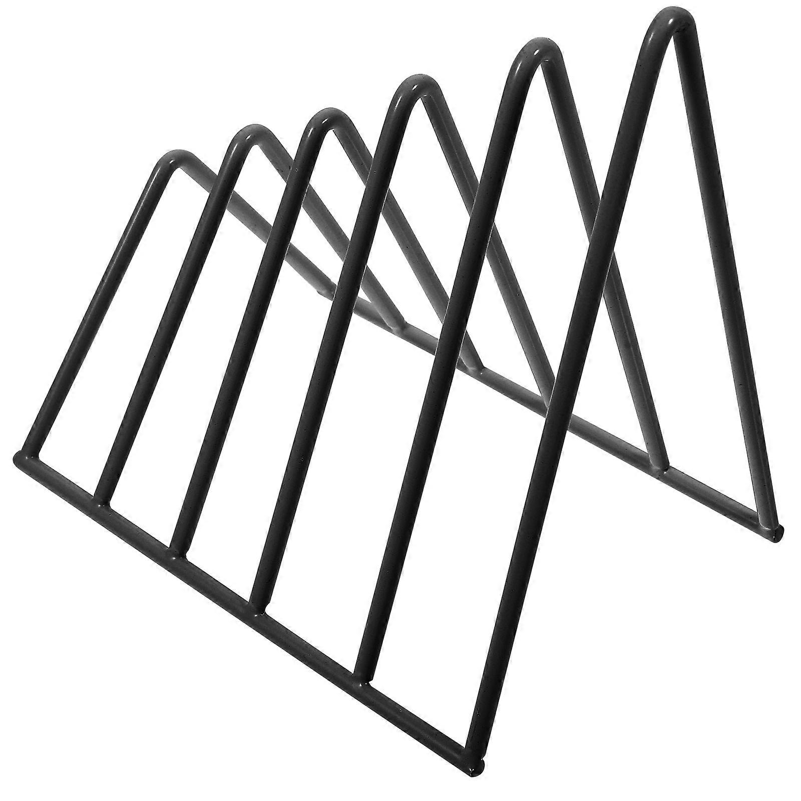 Desktop Document Rack File Holder for Books Magazines Organizer with Smooth Edges Office Use