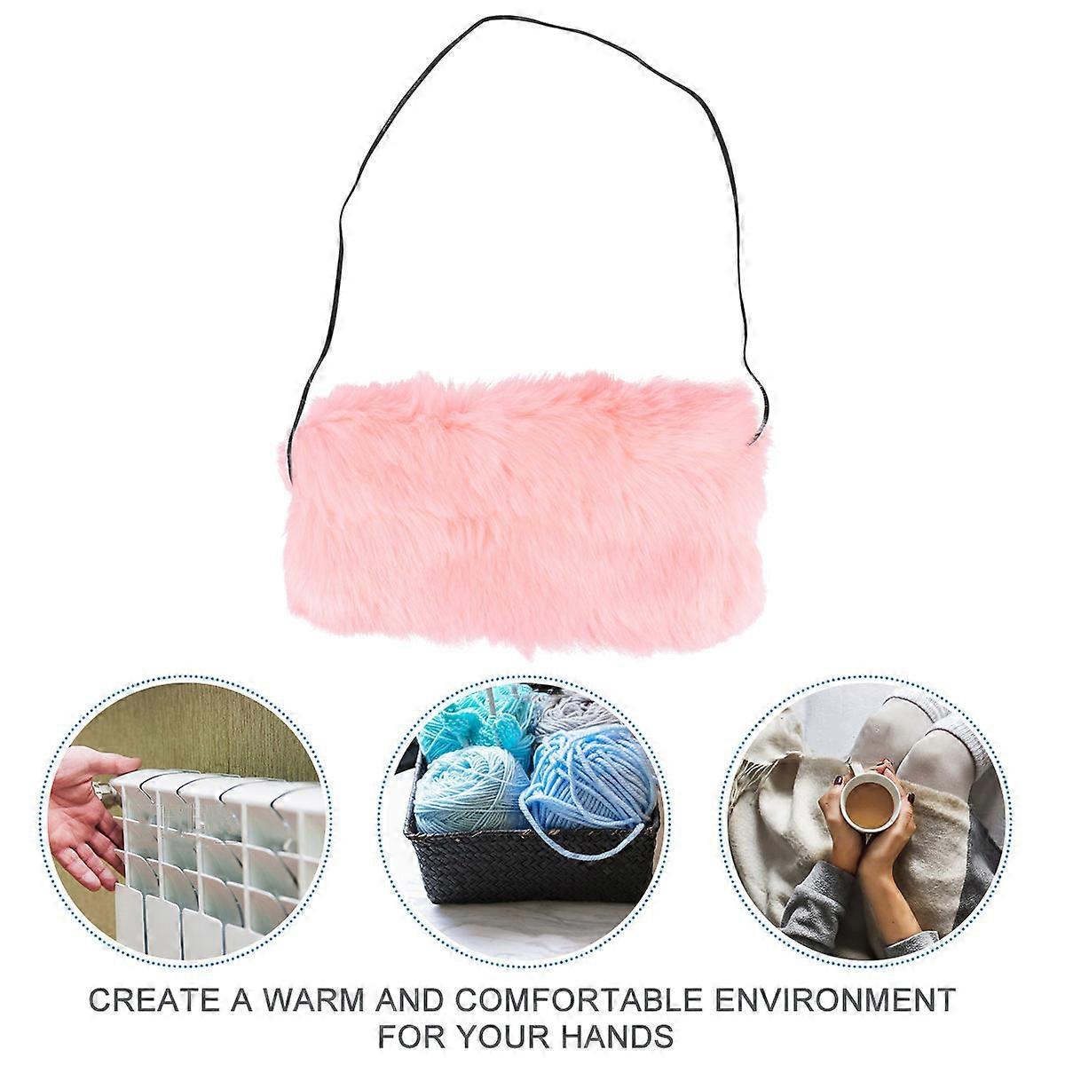 Women's Faux Hand Muffs, Multi-functional Warmth for Cold Weather