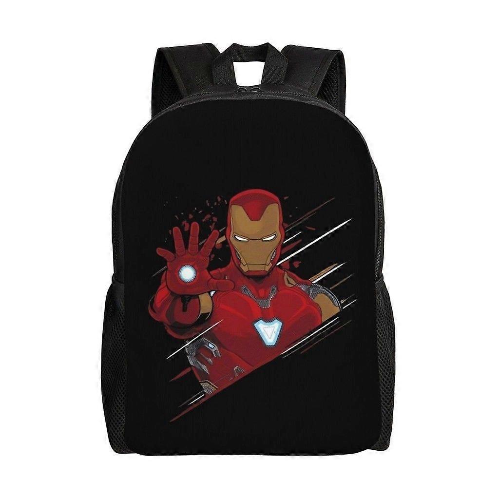Iron Man Versatile Backpack Washable casual style School Student Backpack Trendy Oxford Cloth Computer Bag Unisex-hk3879
