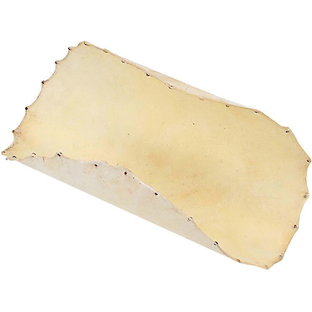 Goat Drum Skin Replacement for Bass Enhancement and Overtone Improvement Natural Texture, Supple, Easy to Use Percussion Cover for African Drums