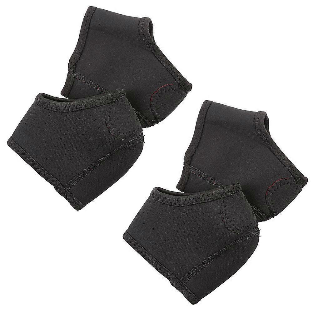 Protective Heel Cover Shock Absorption Red 12.5X10CM Vibration Reduction Universal Design 2 Pairs