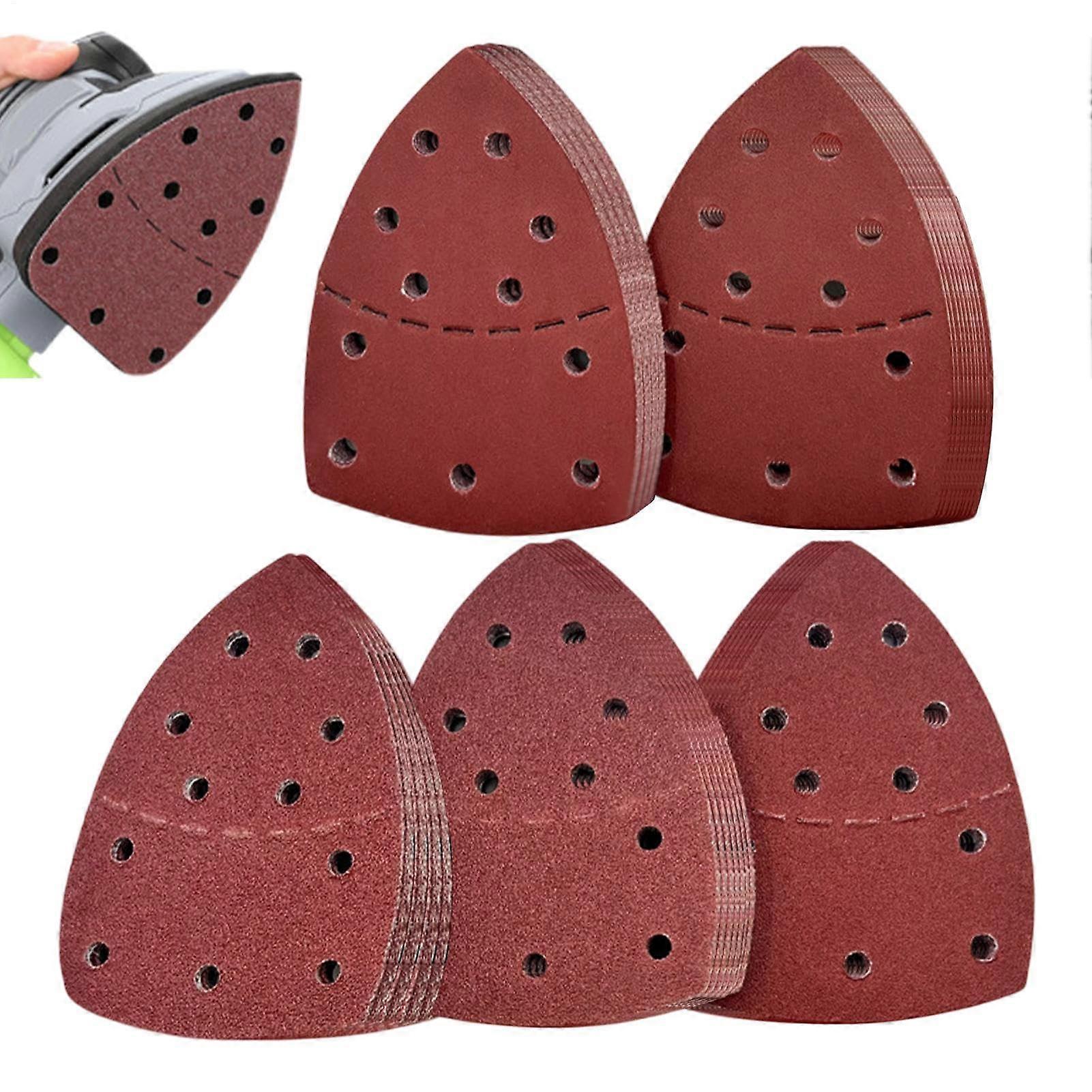 Sandpaper sheets Metal sandpaper triangular design 11hole multipurpose Ref: 4976