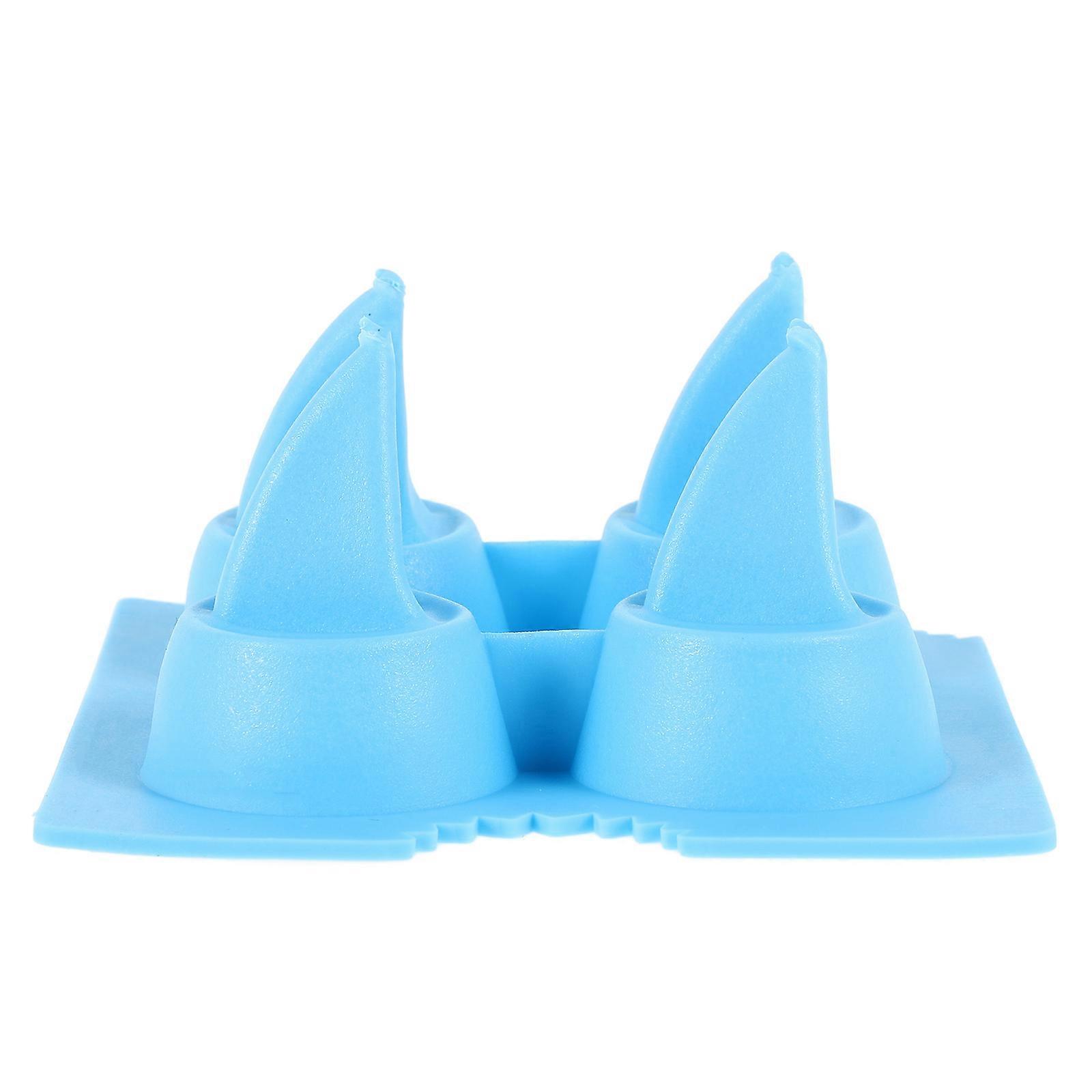 Small Cube Ice Trays Novelty fin Shaped Ice Tray Pudding Mold Maker Parties Food-Grade 1Pack