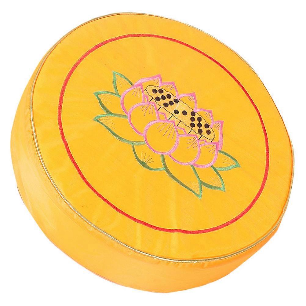 Meditation Cushion Yoga Seat Pillow Floor Sitting Cushion Meditation Support Round Yellow 38.00X38.00X4.00CM 1Set