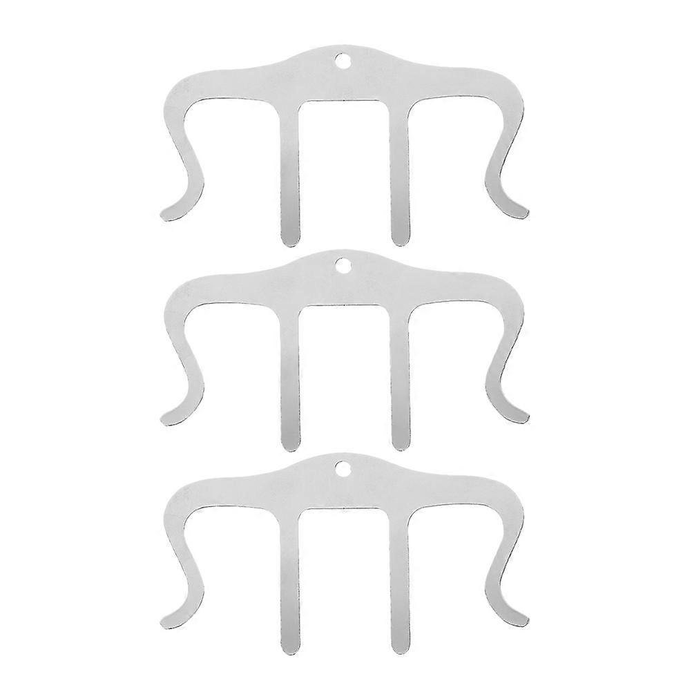 תווים קליפ מוסיקה ספר מוסיקה קליפ גיליון גיטרה מחזיק עמודים כסף 11.00X6.30X0.80 ס"מ תיקון תווים 3 יחידות