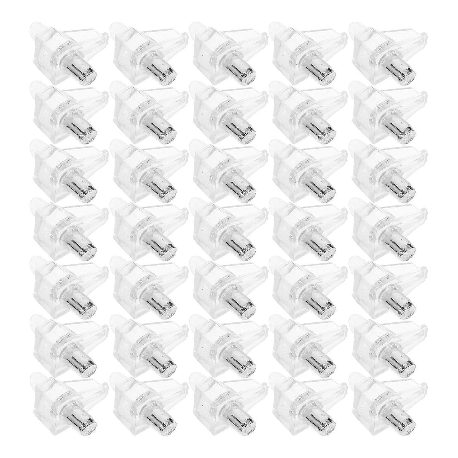 Cabinet Pegs Shelf Support Pins Clear Shelf Holders Bookshelves Easy Installation 100Pcs