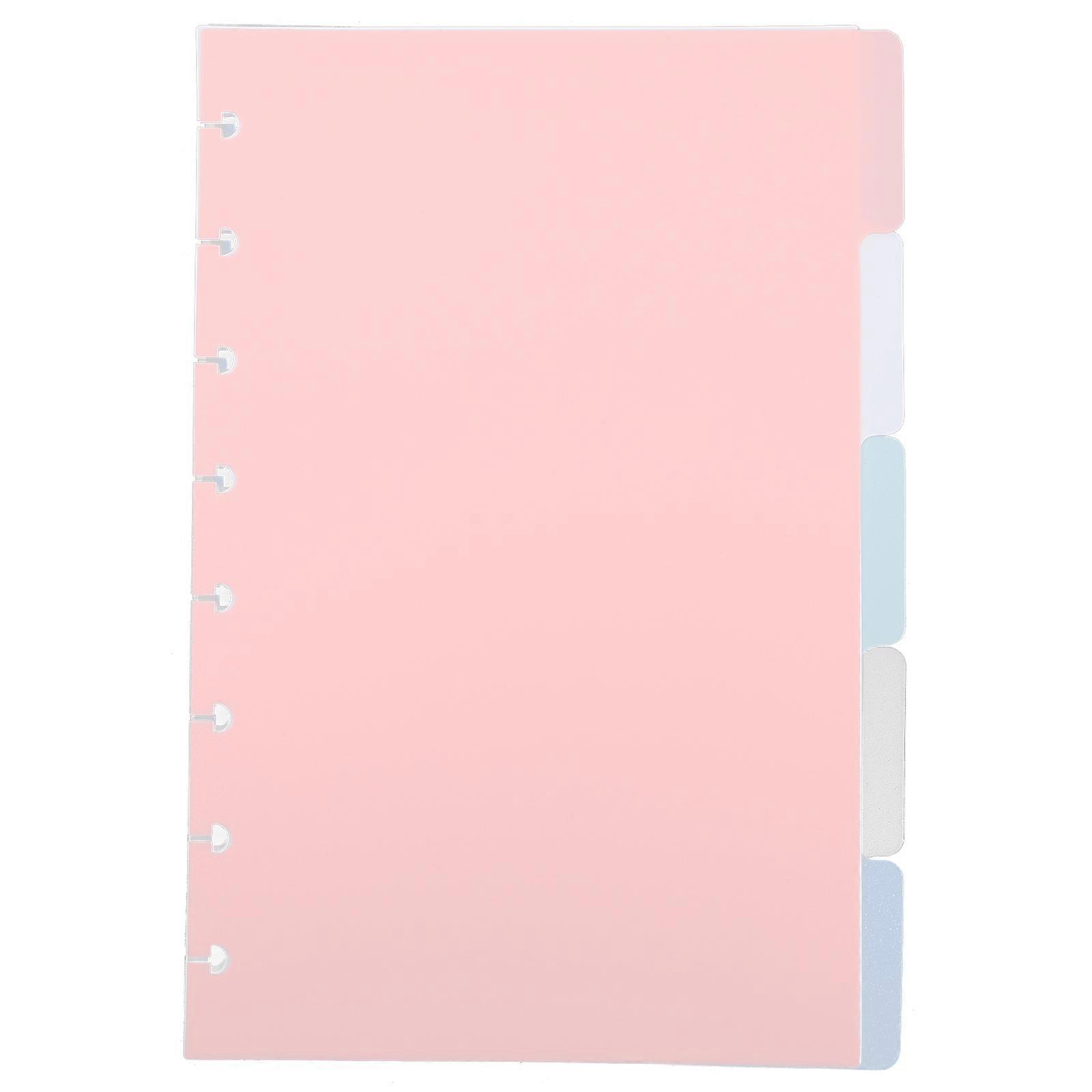 File Dividers Referencing Indexing Rectangular Shape Mushroom Hole Assorted Color 5Pcs