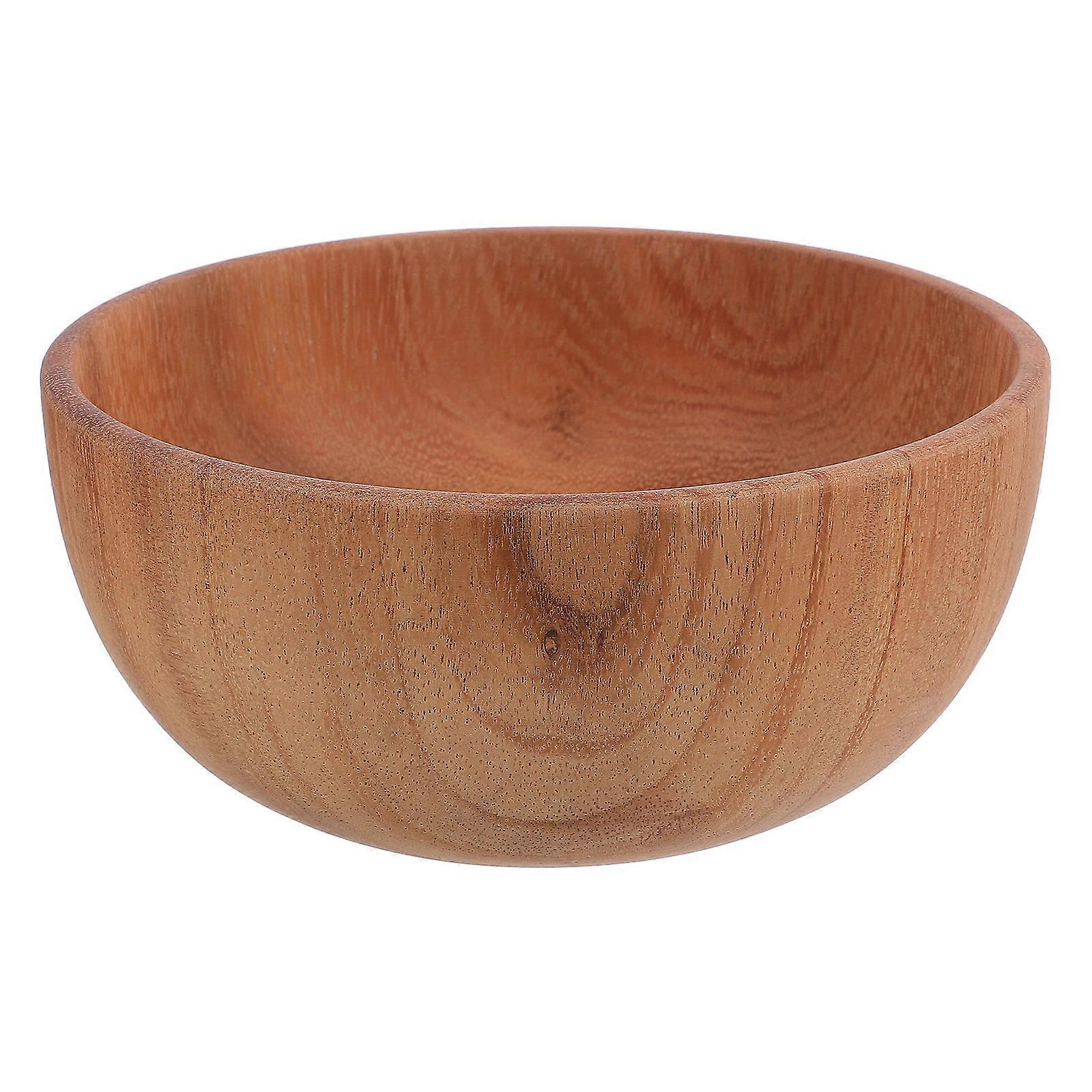 Here's a polished and engaging product description based on the title you provided:
### Large Rustic Wooden Bowl – Handcrafted Acacia Wood