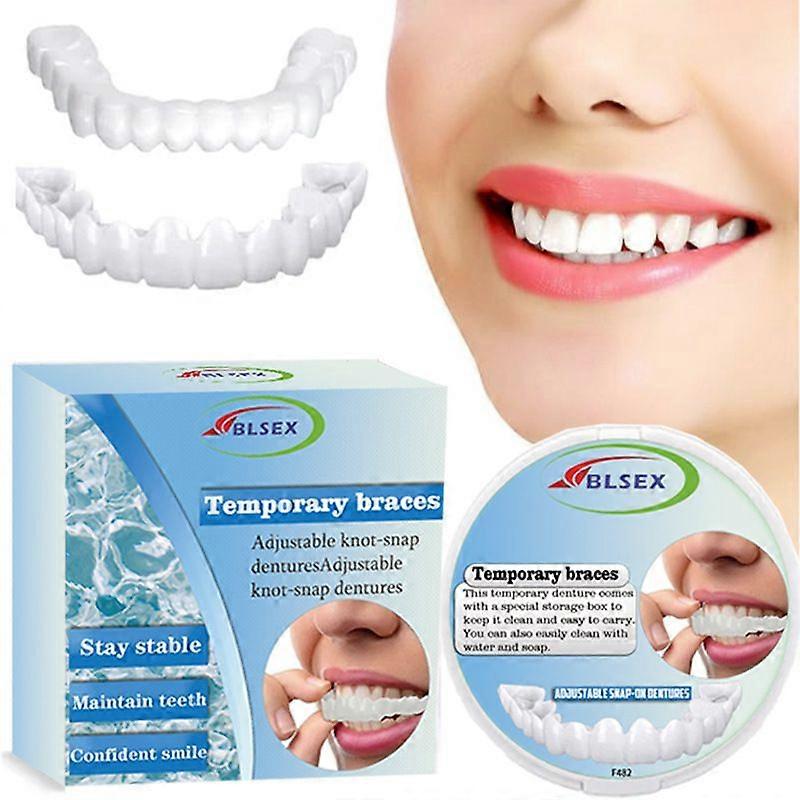 New upper and lower teeth simulation dentures, non-porous braces, false teeth decoration