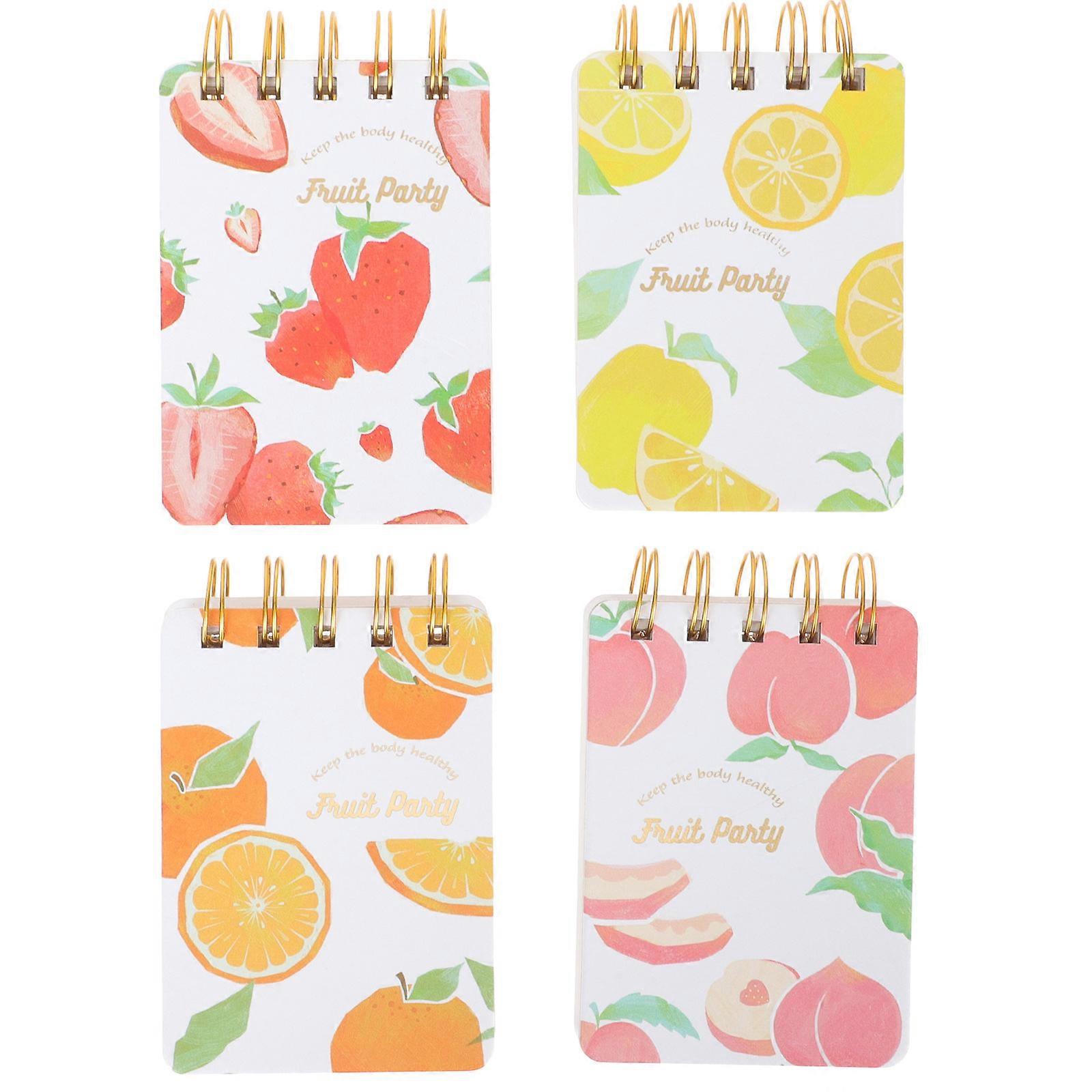 Small Blank Note Pads Coil Note Pads For Office Workers 11.5x7.5cm Memo Writing 4Pcs