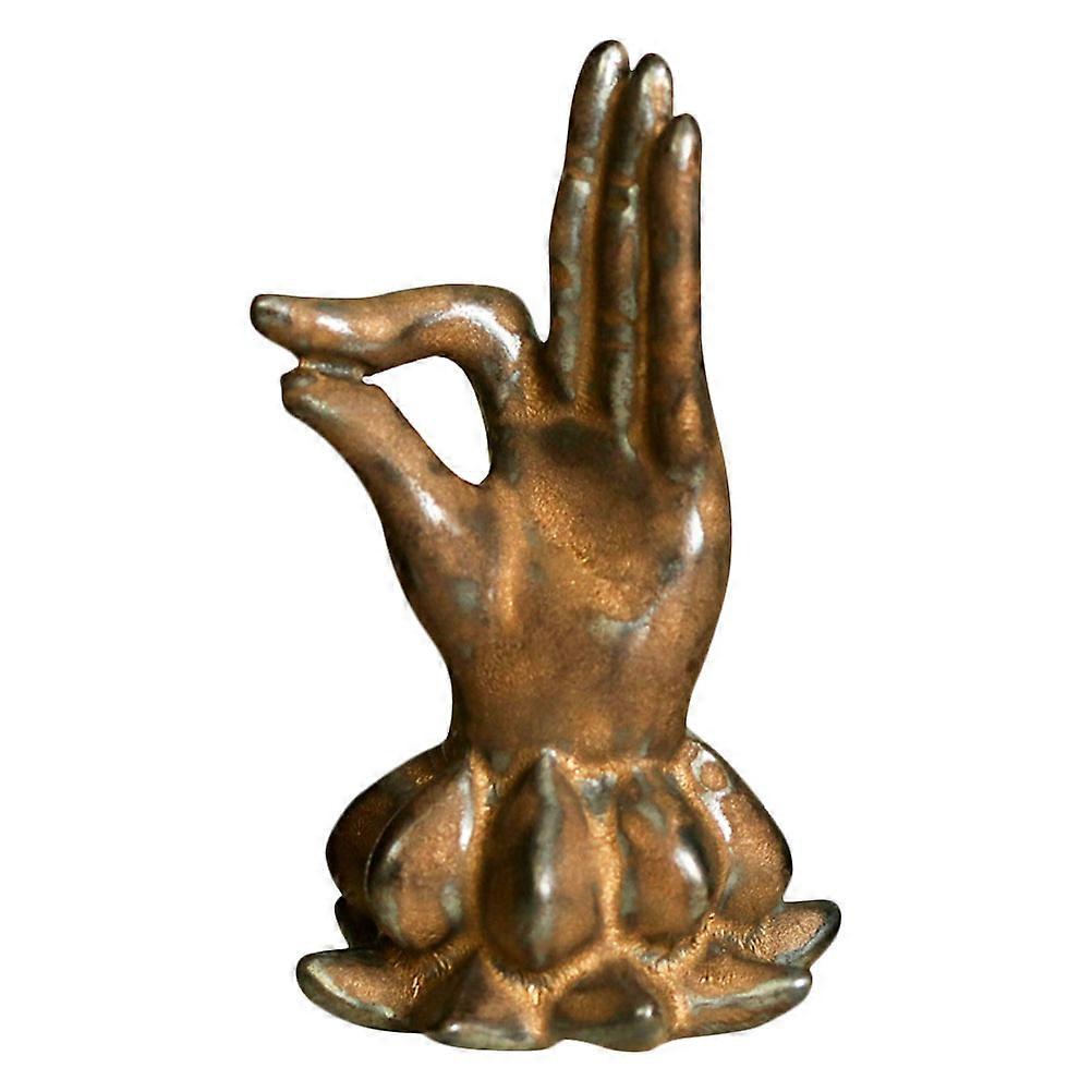 Buddha's- Incense Holder Ceramic Craft Decor Reading 7.5X4CM 1Set