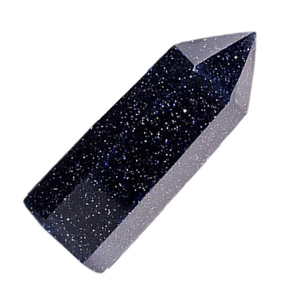 Desk Decorations Crystal Stone Wand Natural Crystal Point Hexagonal Gemstone Meditation Aid 1Set