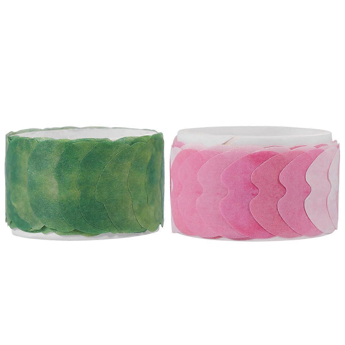 Aesthetic Washi Tapes Decorative Sticky Paper Masking Tape DIY Accessory Assorted Color 2x2.2cm Scrapbooking Supply 2Set