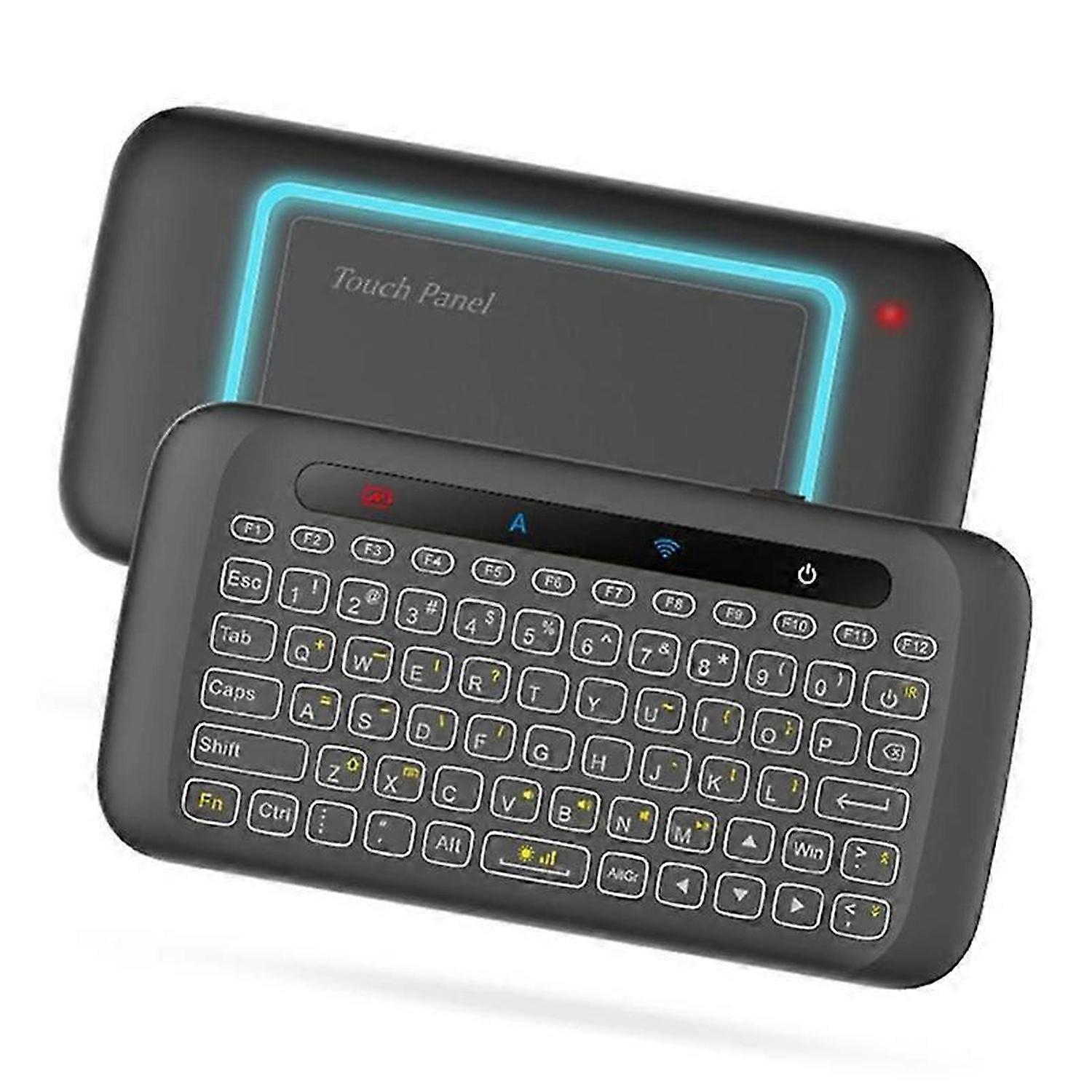 H20 2.4GHz Wireless Keyboard Backlight Air Mouse Remote Controller Touchpad Replacement Keyboard for