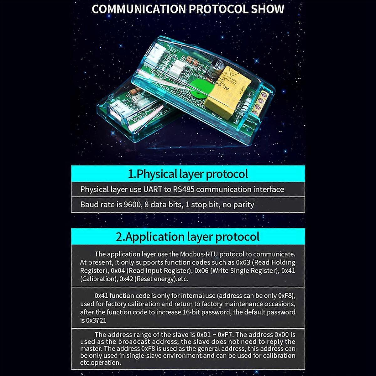 10A PZEM 004T 3.0 Wattmeter Meter Current Test Module for TTL