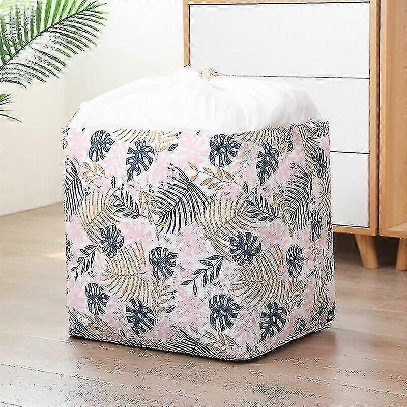 Foldable 60L Big Capacity Laundry Bag Storage for Household Use, Cotton Linen Square Desktop Storage Box Basket, Ideal Gift for Various Bran