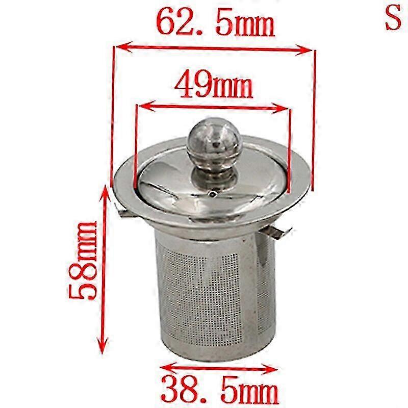 Gjenbrukbar Stainless Steel Tea Strainer Mesh Infuser Basket for løse teblader og urter
