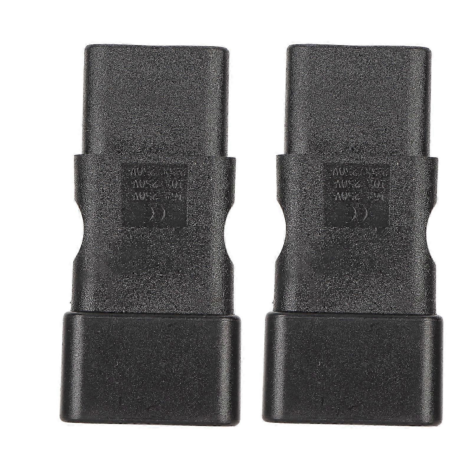 2pcs Power Adapter from C20 to C19 for UPS PDU Server Computer Socket
