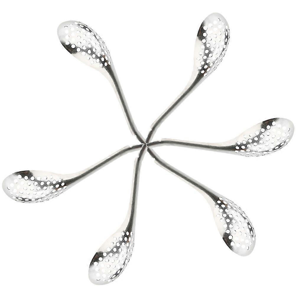 Kitchen Serving Spoons Caviar Spoons Home Kitchen Silverware Spoons 6Pcs