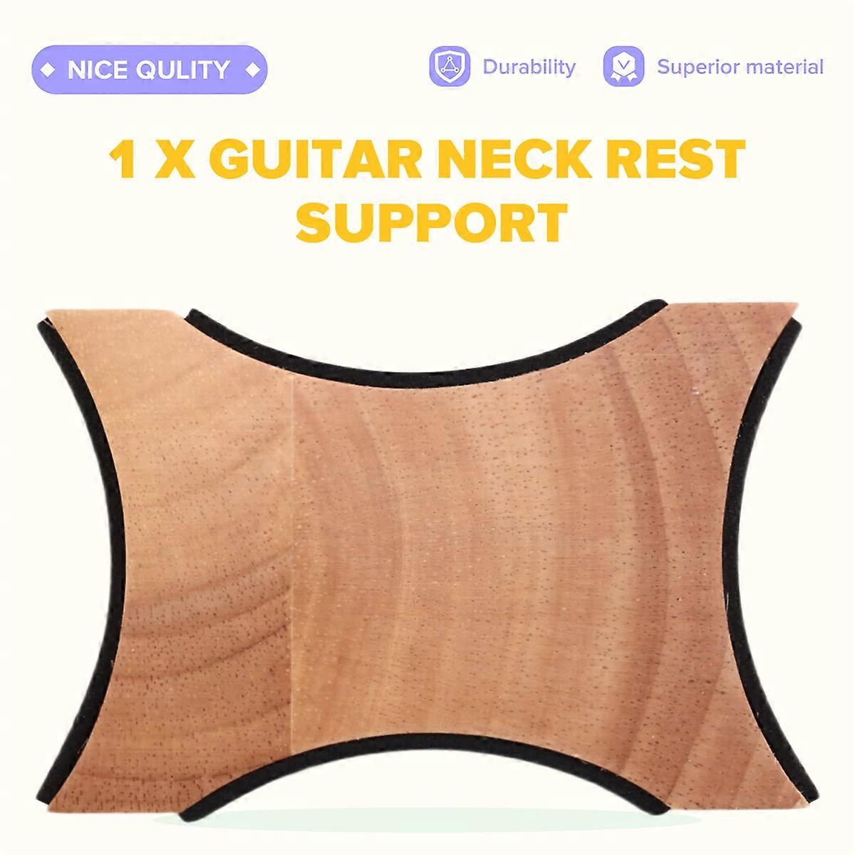 Guitar Neck Rest Support Anti Slip Wood Base String Instrument Stand