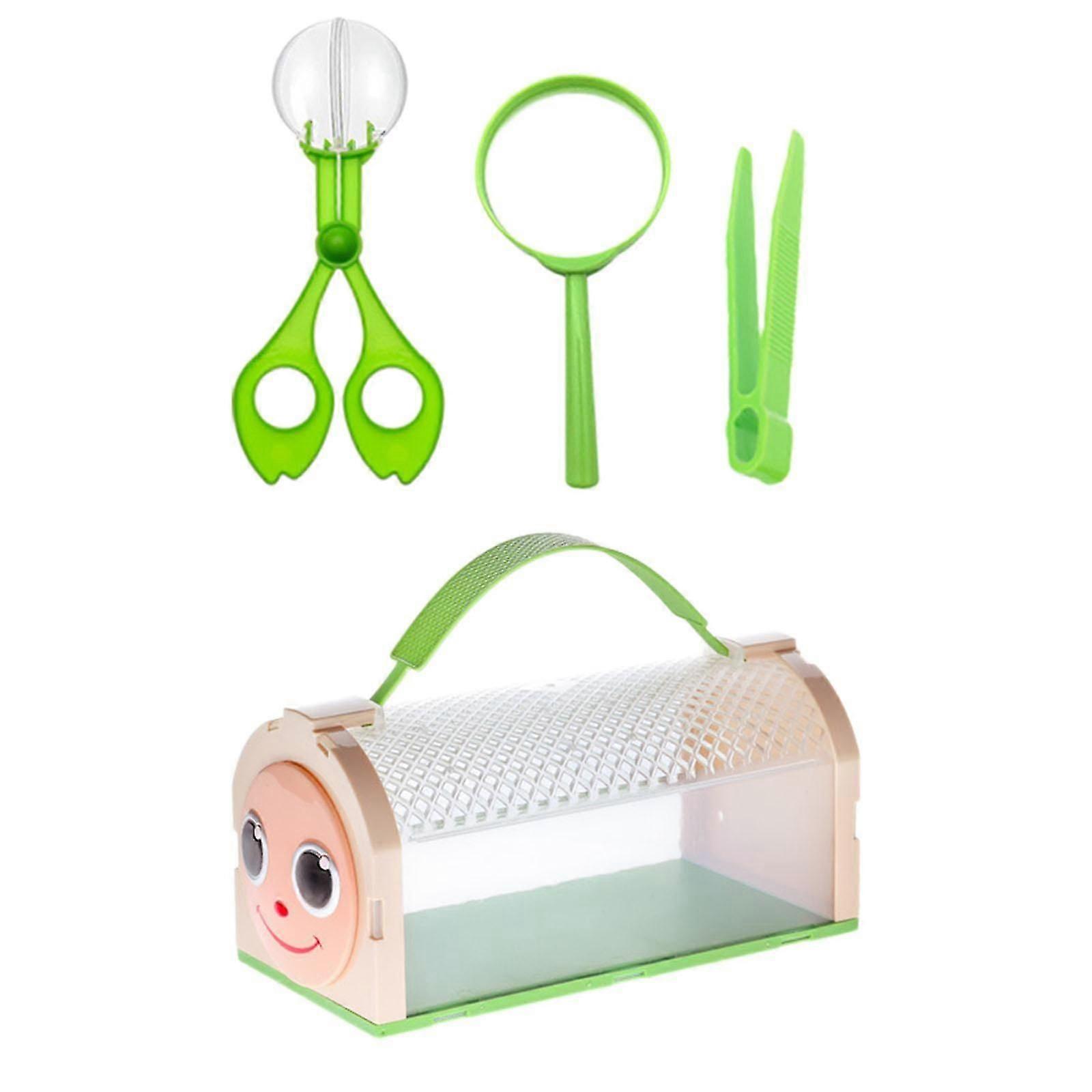 مجموعة أدوات اصطياد الأخطاء التعليمية للأطفال في الهواء الطلق باللون الأخضر