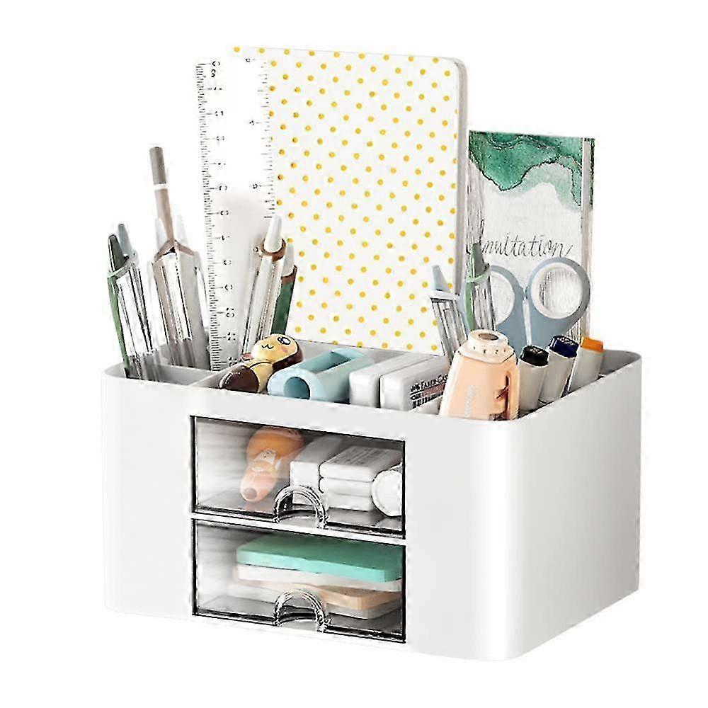 Multifunctional Desk Organiser with Drawers, Pen Holder for Home Office and School