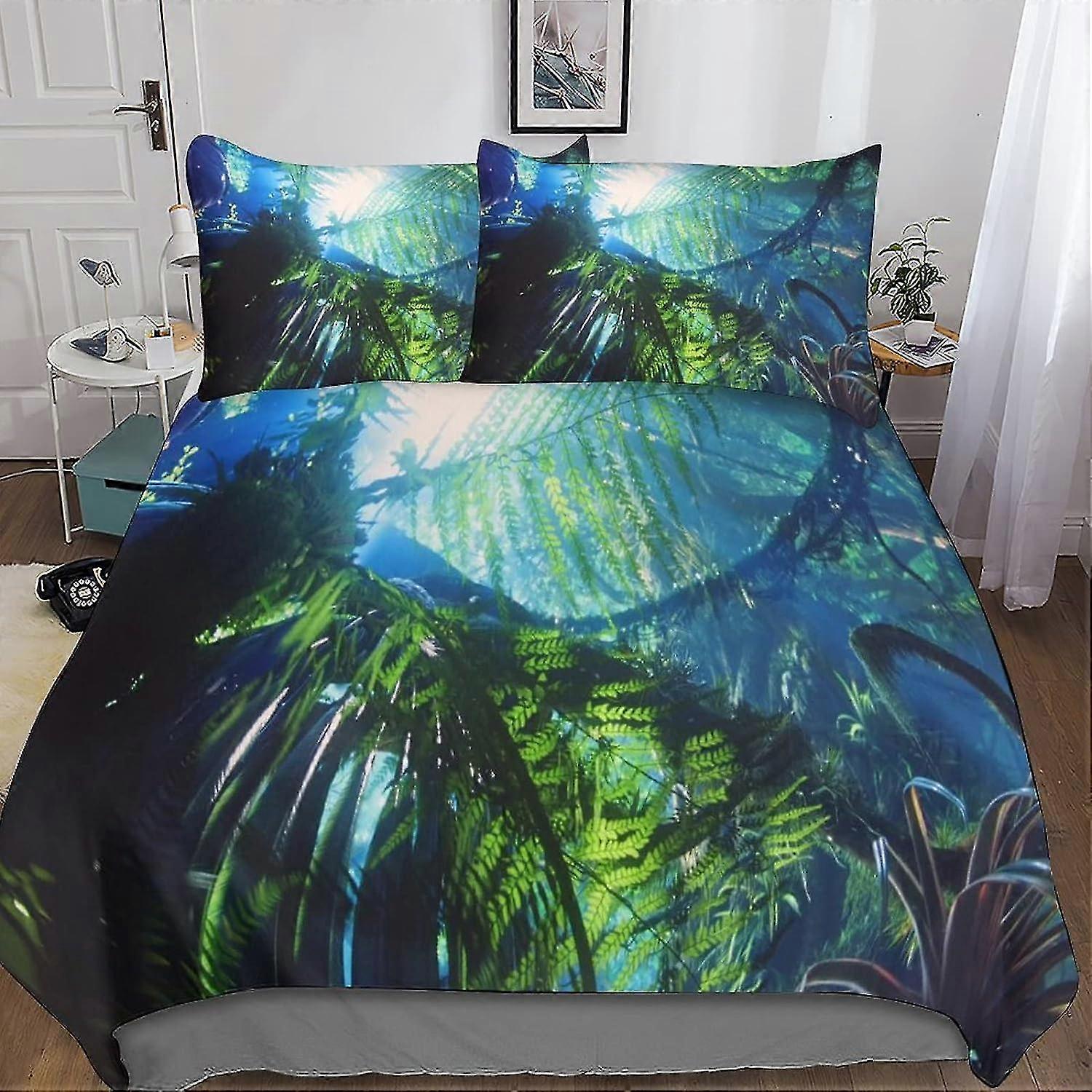 3D Printed Duvet Cover Set, Sci-Fi Movie Bedding Set with 2 Pillowcases, Hidden Zip, Suitable for Teens and Adults