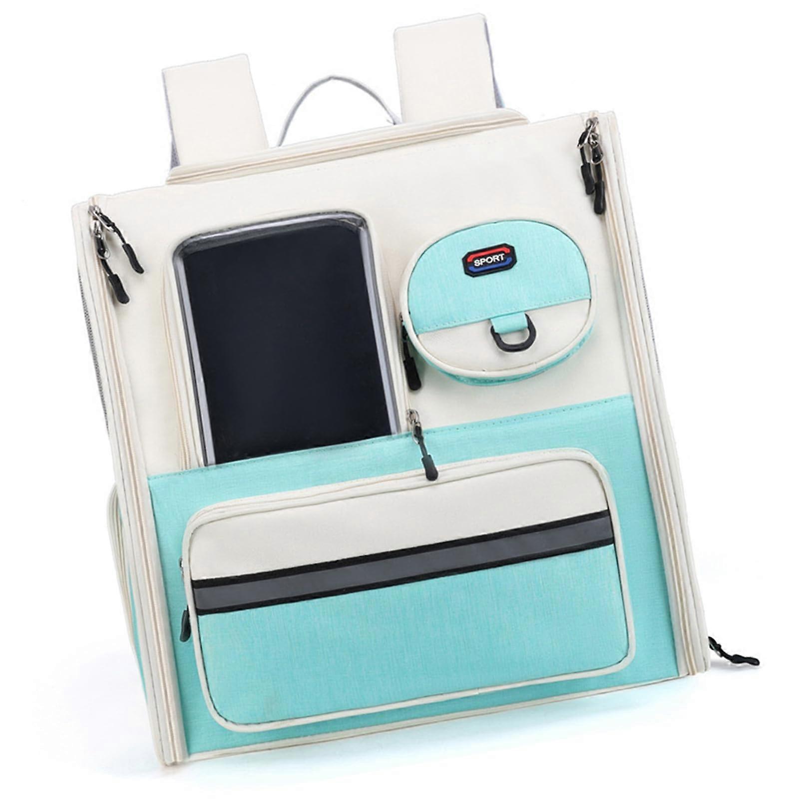 Removable Dog Trolley Bag, Large Folding Pet Carrier, Cat Travel Bag with Telescopic Handle and Shoulder Straps