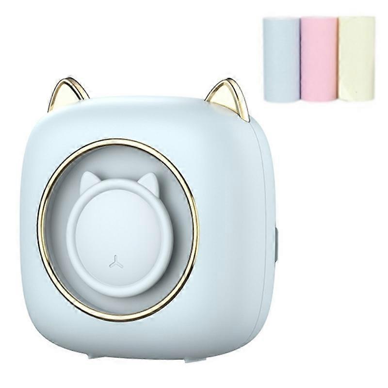 C23 Atmosphere Light Thermal Printer C23 Blue+3 Rolls Color Paper