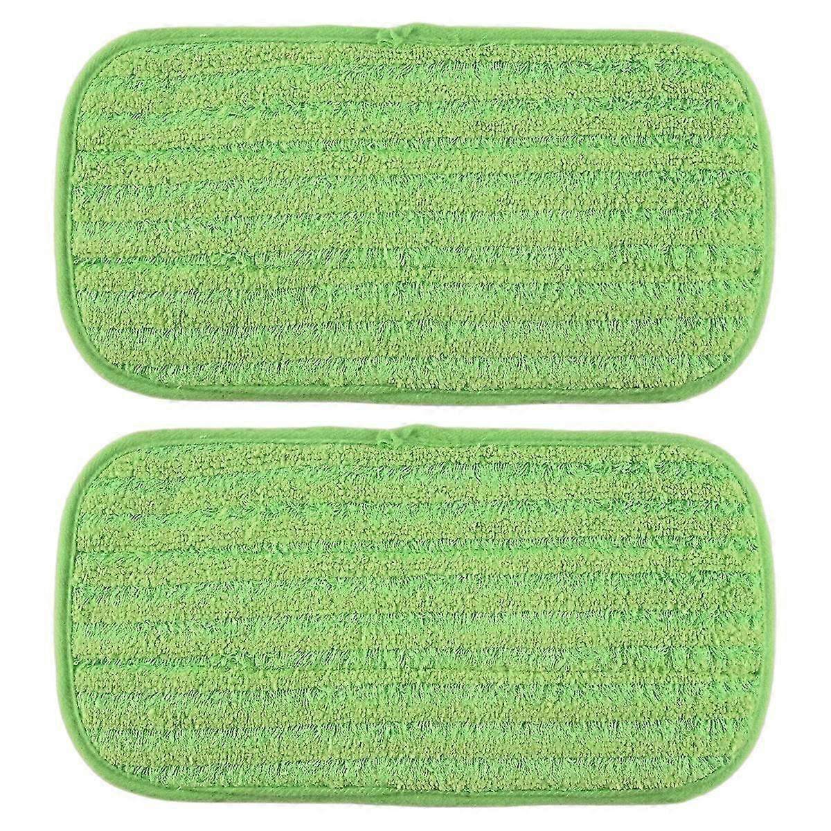 2PCS Wet/Dry Flat Mop Cloth Microfiber Floor Mop Replacement for Sweeper Machine Washable Easy to Re Edition 0708
