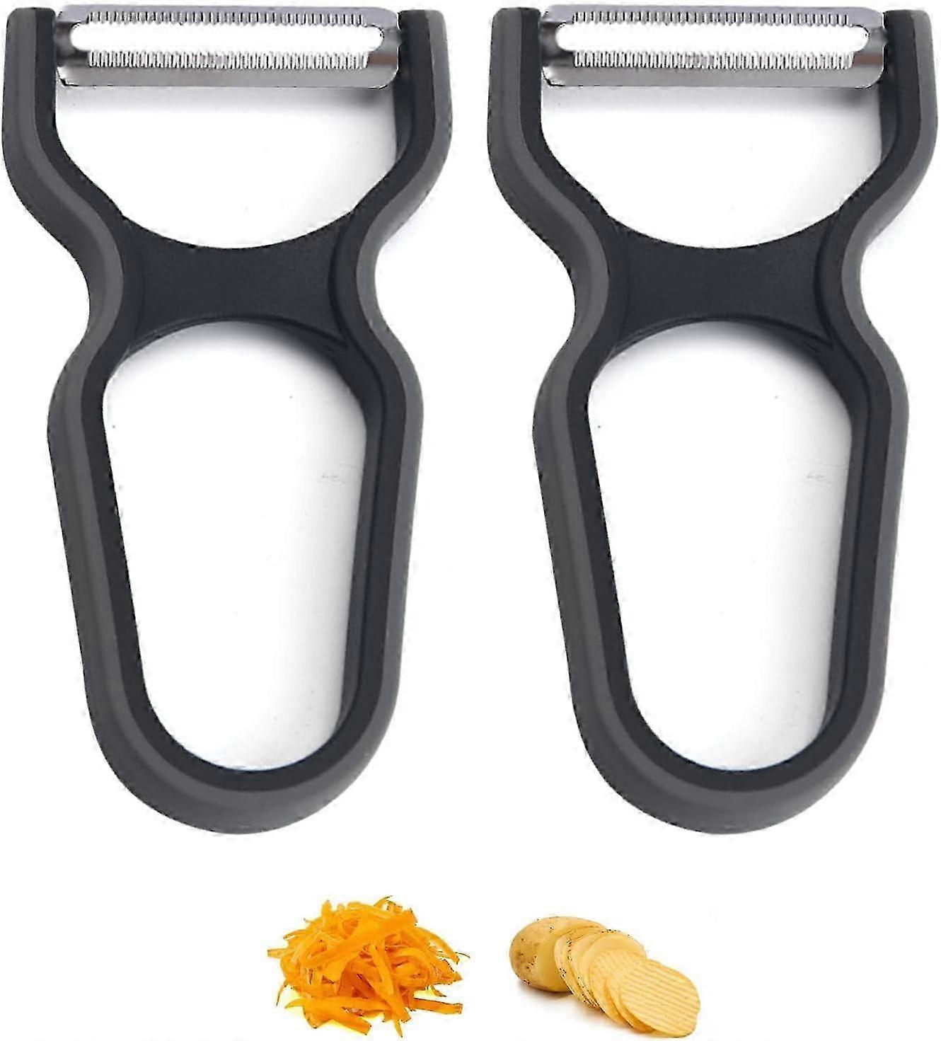 2 Pieces Peeler, Vegetable Peeler, Kitchen Gadget Peeler Multi-function Melon Planer Plastic Fruit Peeler