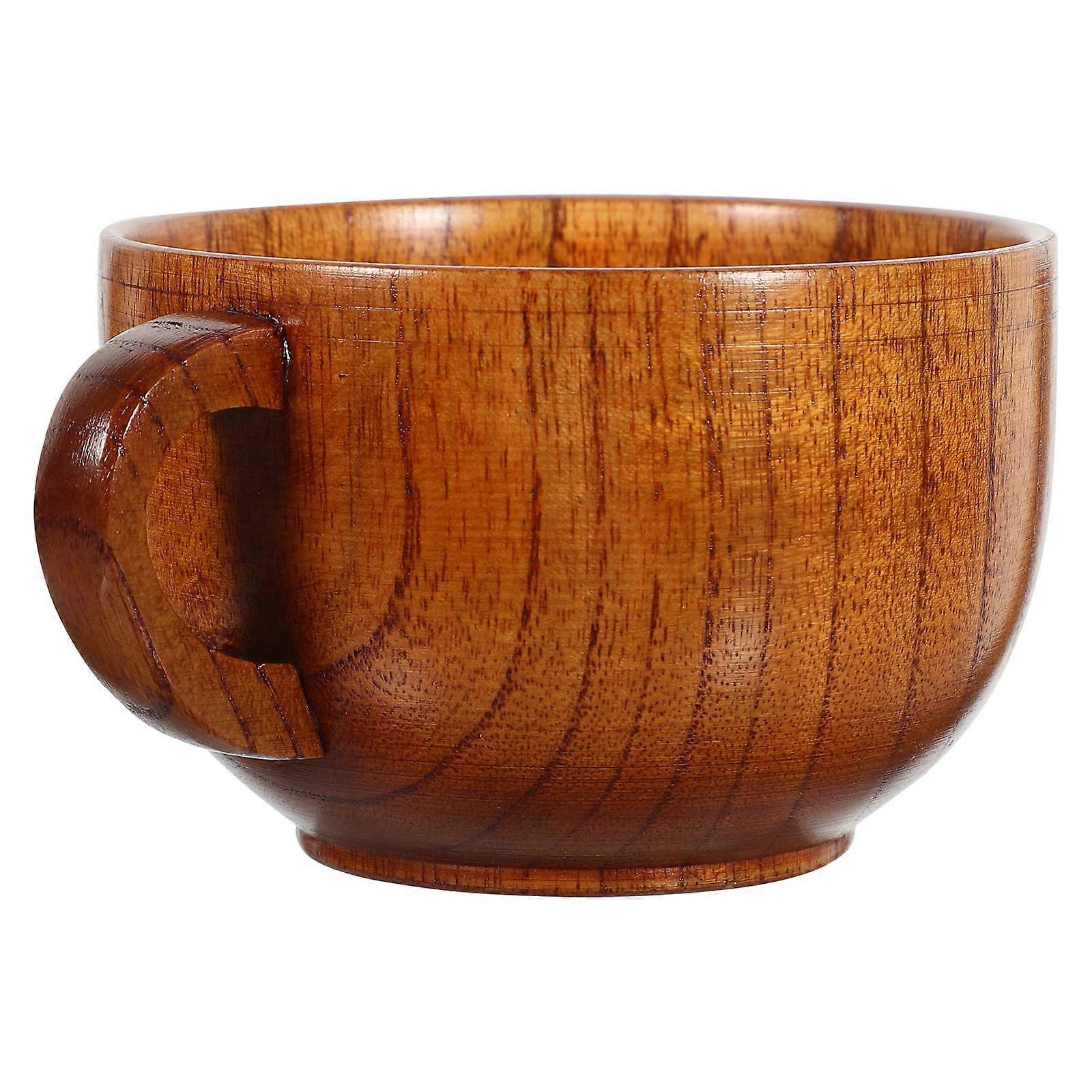 Wooden Coffee Mug Multi Function Water Cup for Coffee, Tea – Stylish Small Handle Design, Comfortable Grip for Daily Use