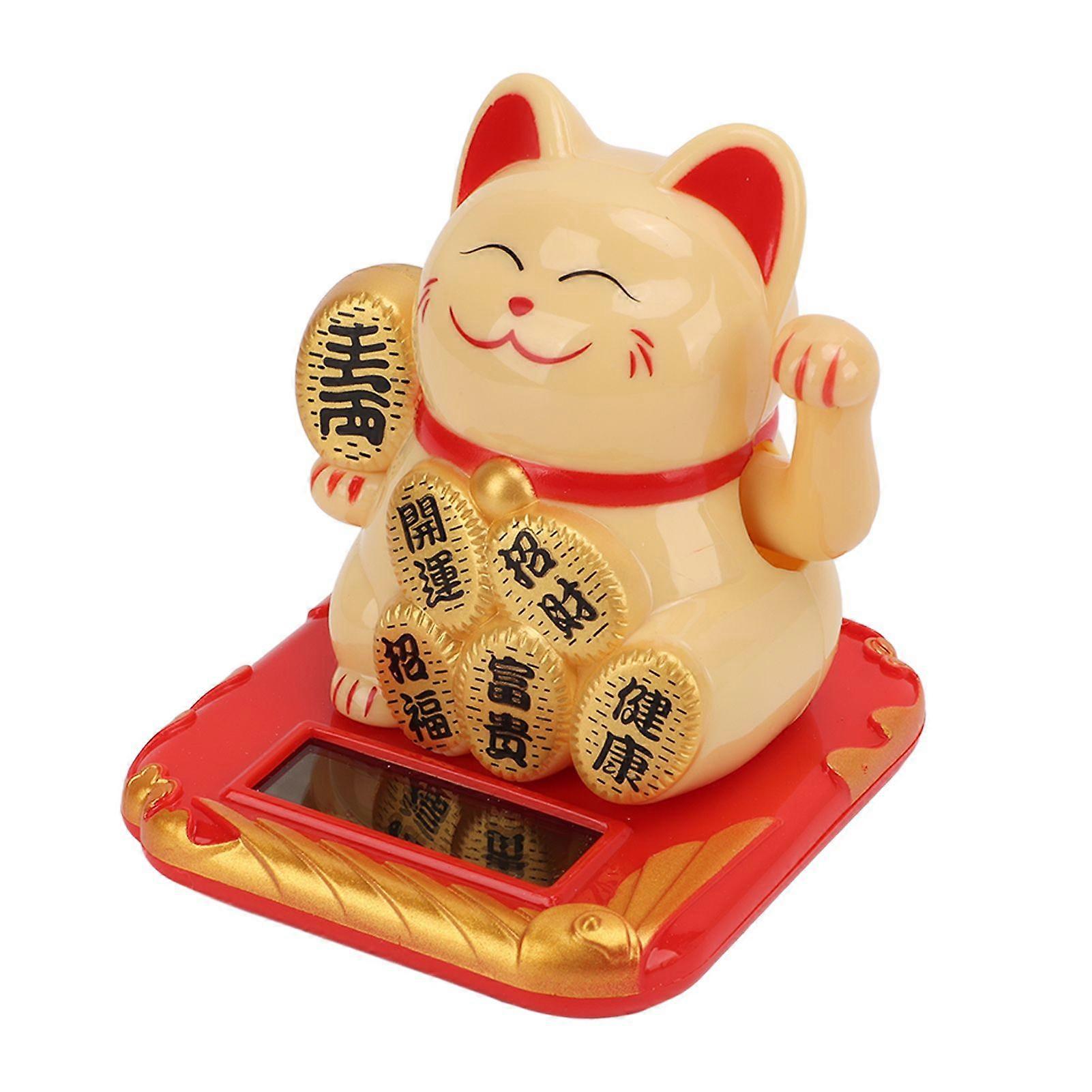 2025 Το τελευταίο μοντέλο Lucky Cat Solar Powered Mini Size φέρνει πλούτο και