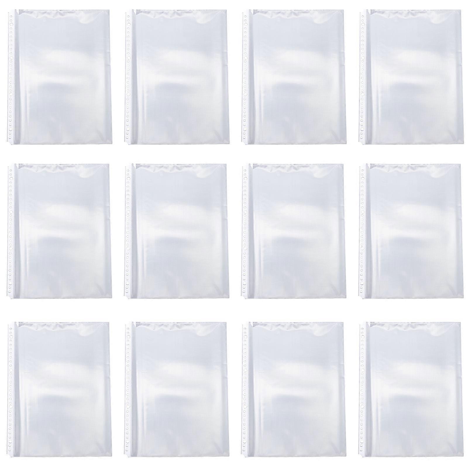 Clear Binder Pockets – 100pcs Document Storage Pouches for Office, School, and Home Filing Organization