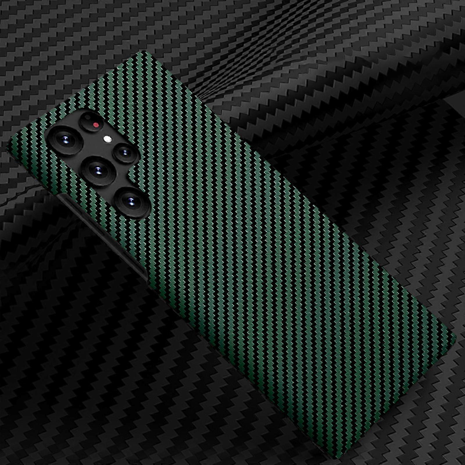 لحافظة Samsung Galaxy S24 من ألياف الكربون ، مادة الألياف غطاء رفيع رفيع لحالات الهاتف للرجال شحن لاسلكي متوافق مع حالة S24