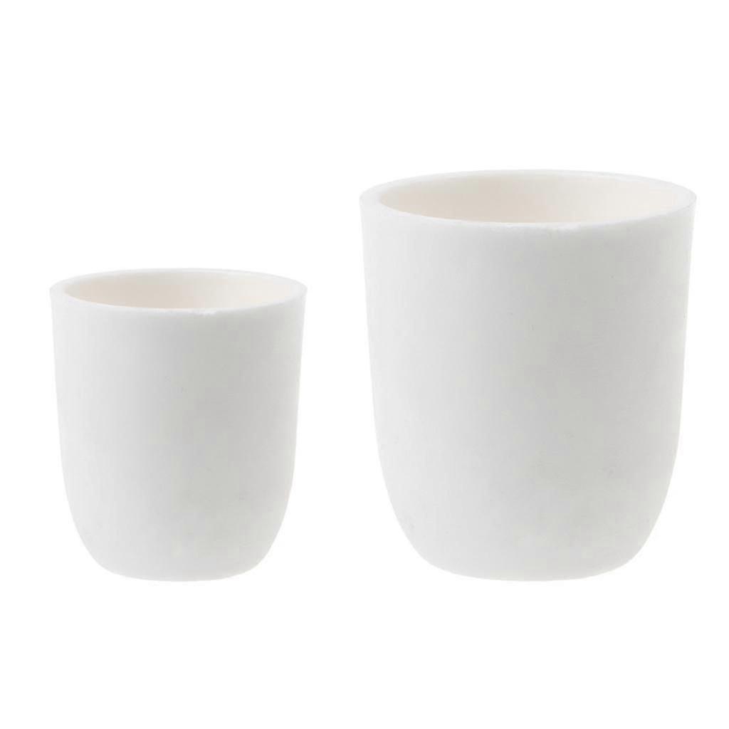 Cylindrical Corundum Crucible Alumina Ceramic for Lab Experiment 50mL 100ml
