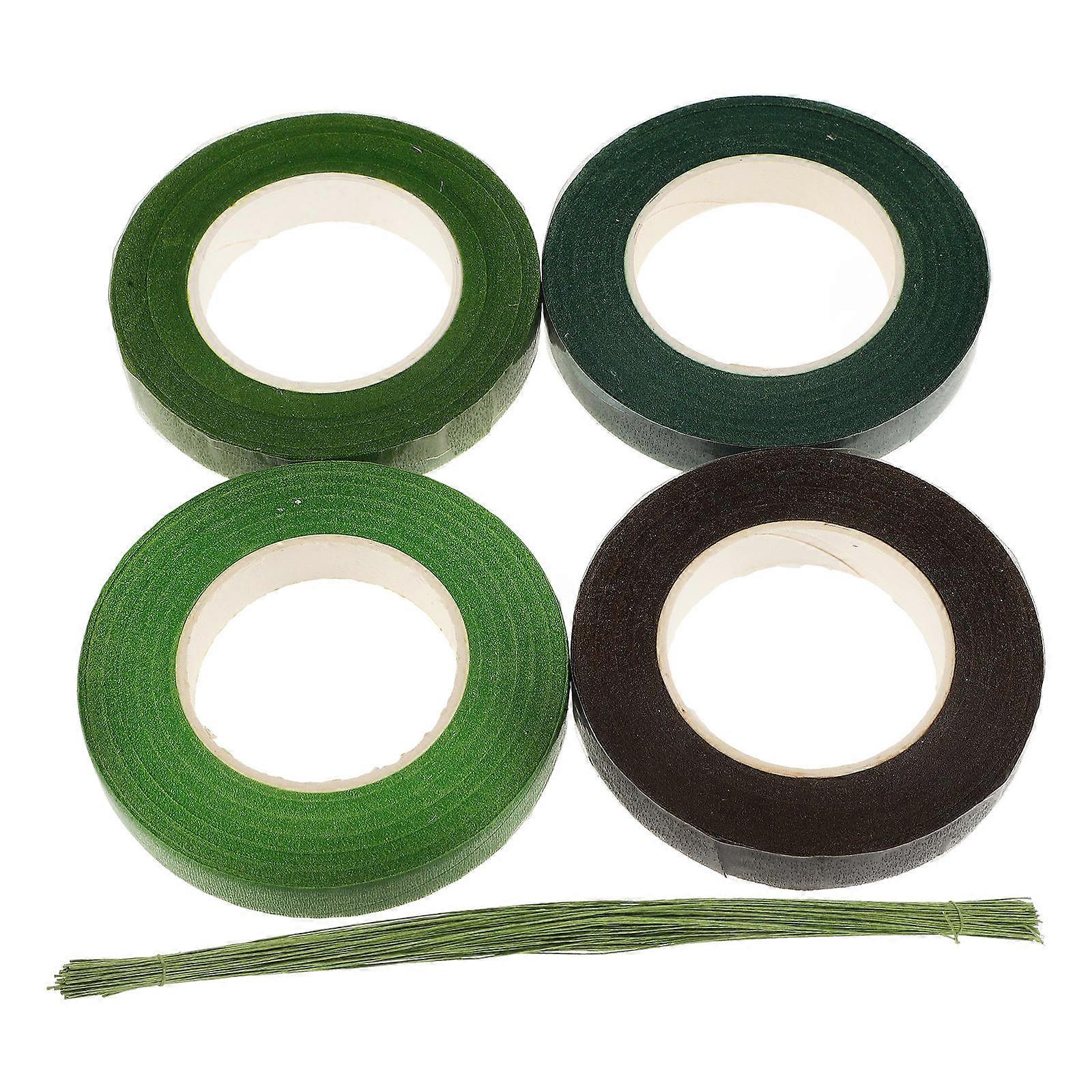 Flower Supplies Floral Tape And Wire Kit Floral Arrangement Tool Set Wire Cutting Crafting Projects Assorted Color 5Pcs