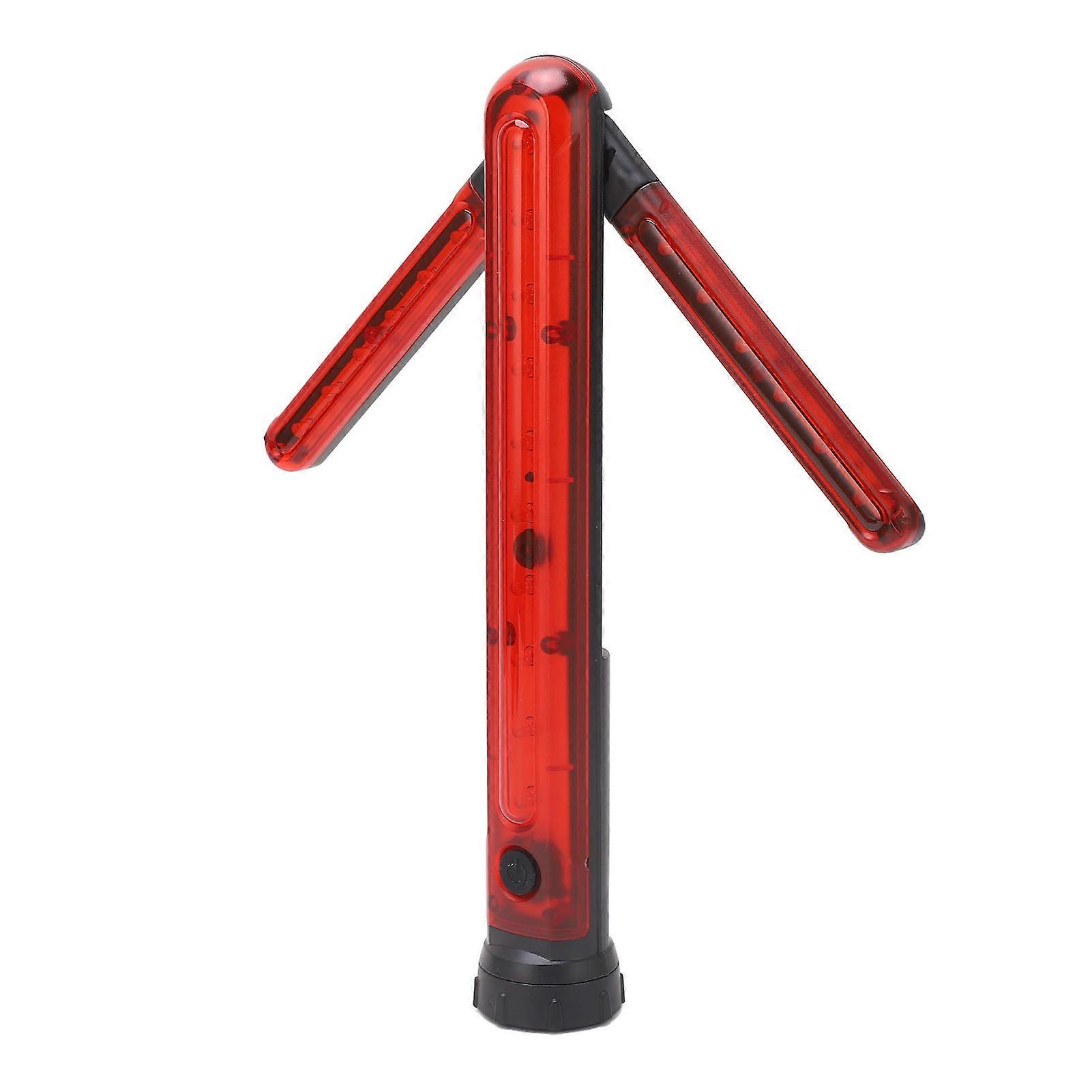 LED Road Safety Flare with Turn Arrow Magnetic Red Light Signal Traffic Wand Safety LED Lamp for Road Warning
