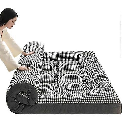 Japanese floor mattress, foldable futon sofa bed, thick mattress, nonslip and breathable for home and dormitory, 100*200cm D.