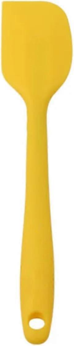 ZENGO Silicone Kitchen Scraper Spatula   Versatile and Durable Baking Tool (Yellow), medium