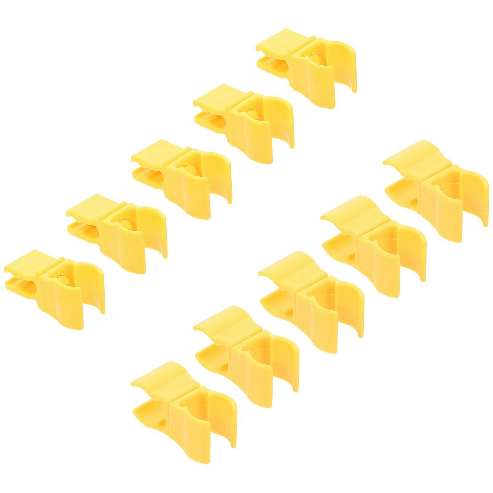 10pcs Football Goal Connection Clips, Agile Circles Fixing Clips for Sports Equipment, Pet Dog Training Ring Holder, Lightweight & Durable Soccer
