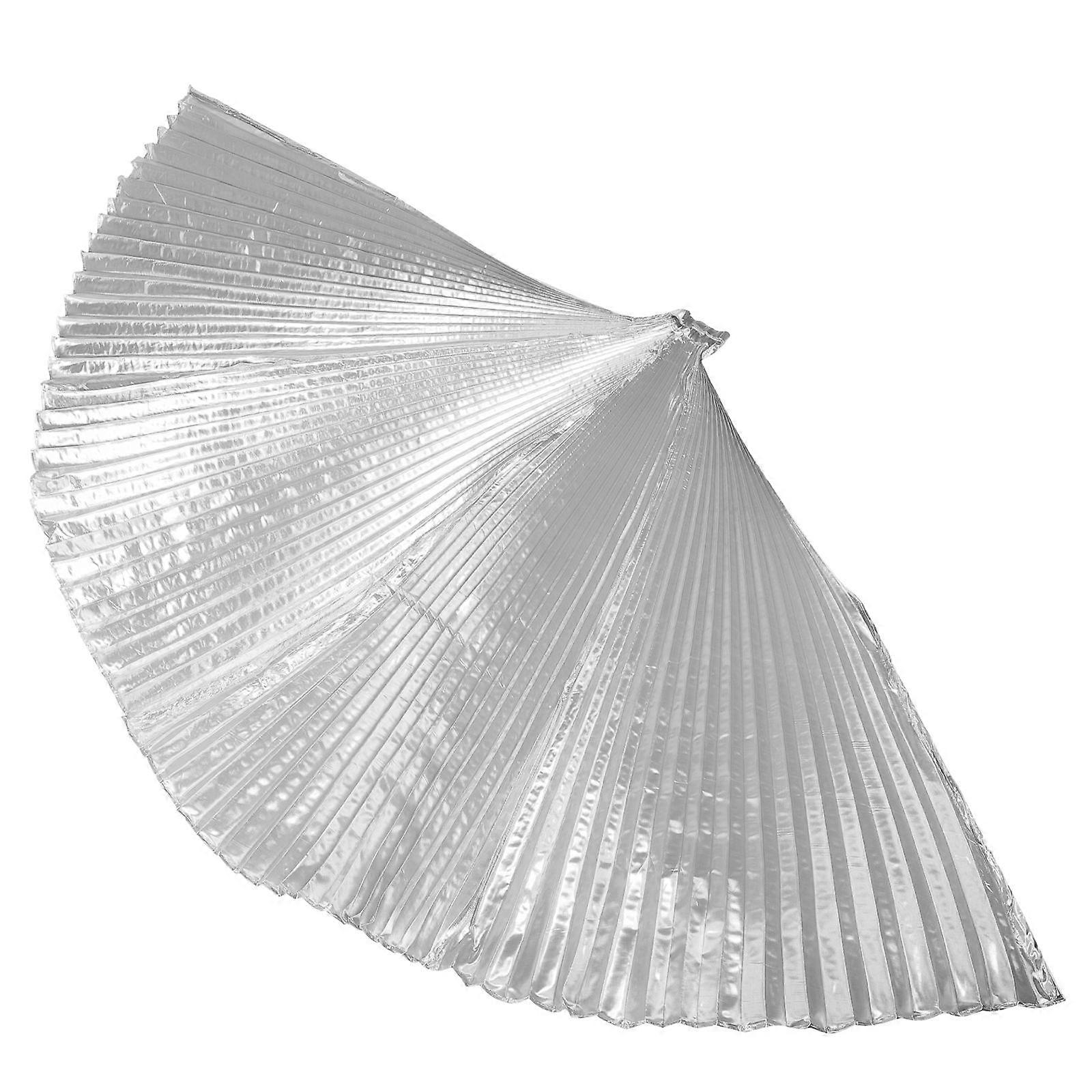 Cosplay Wings Belly Dancing Accessories Silver 145x50cm Stage Performance Prop Costume Accessory 1Pack