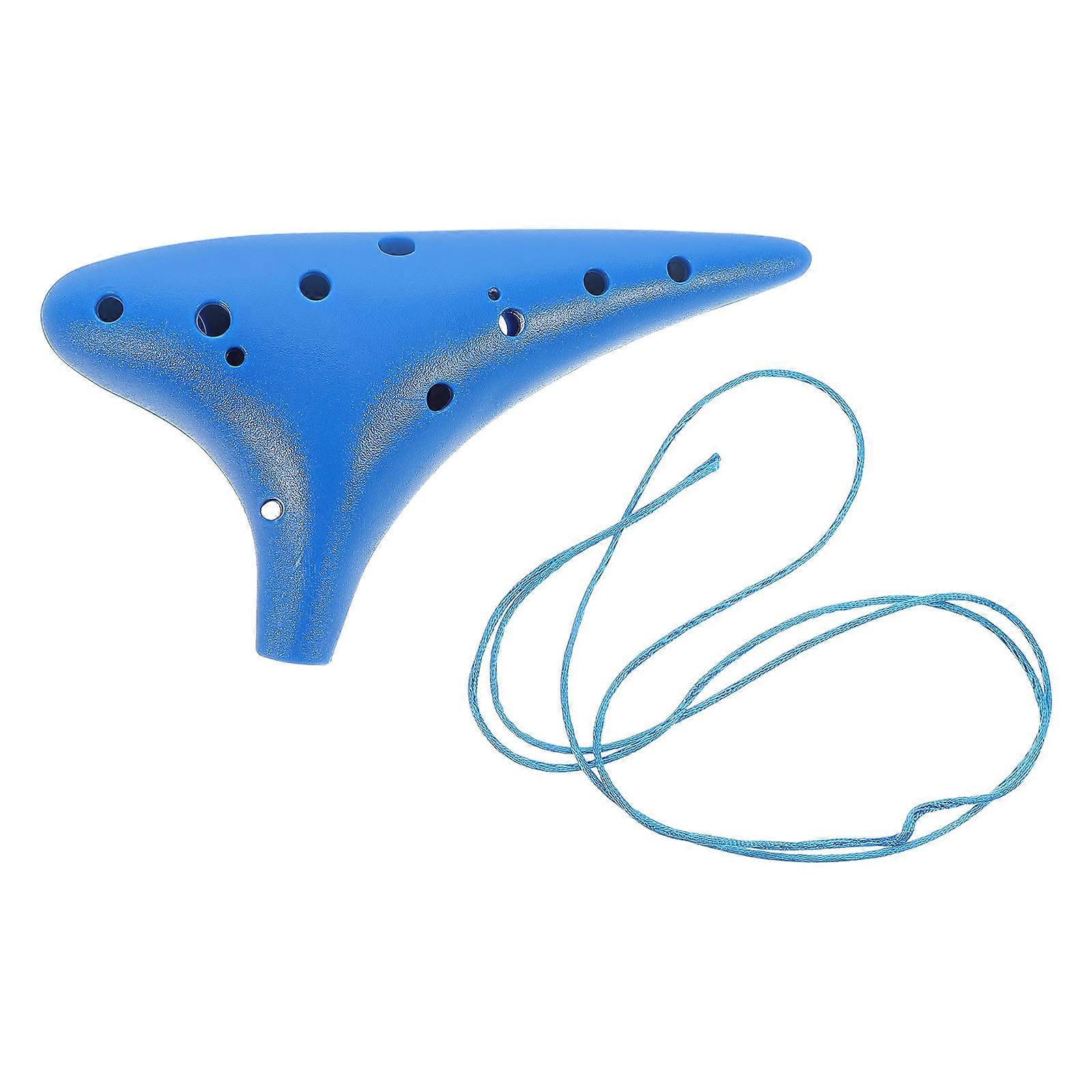 Musical Instruments For Beginners Ocarina Alto C Tuning Outdoor Performances Blue 18.00X10.00X4.00CM 1Pcs