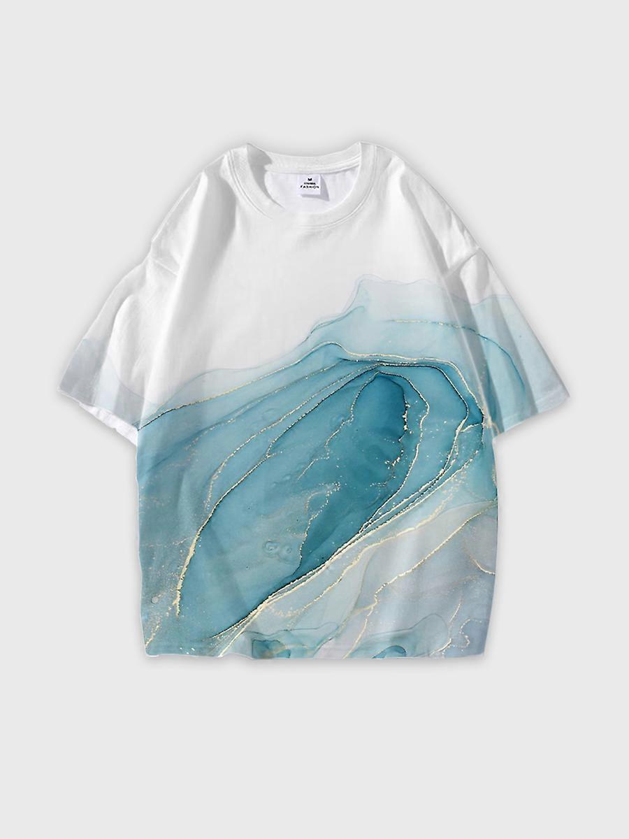 T-shirt round neck Pattern loose short sleeve JW2701