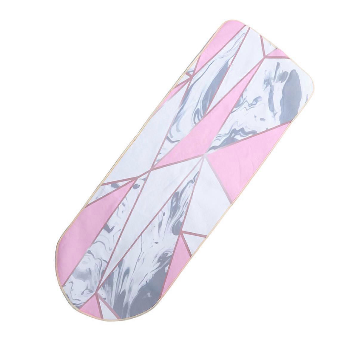 Marble Pattern Digital Printing Ironing Board Cover Pink Stain Resistant 1Set