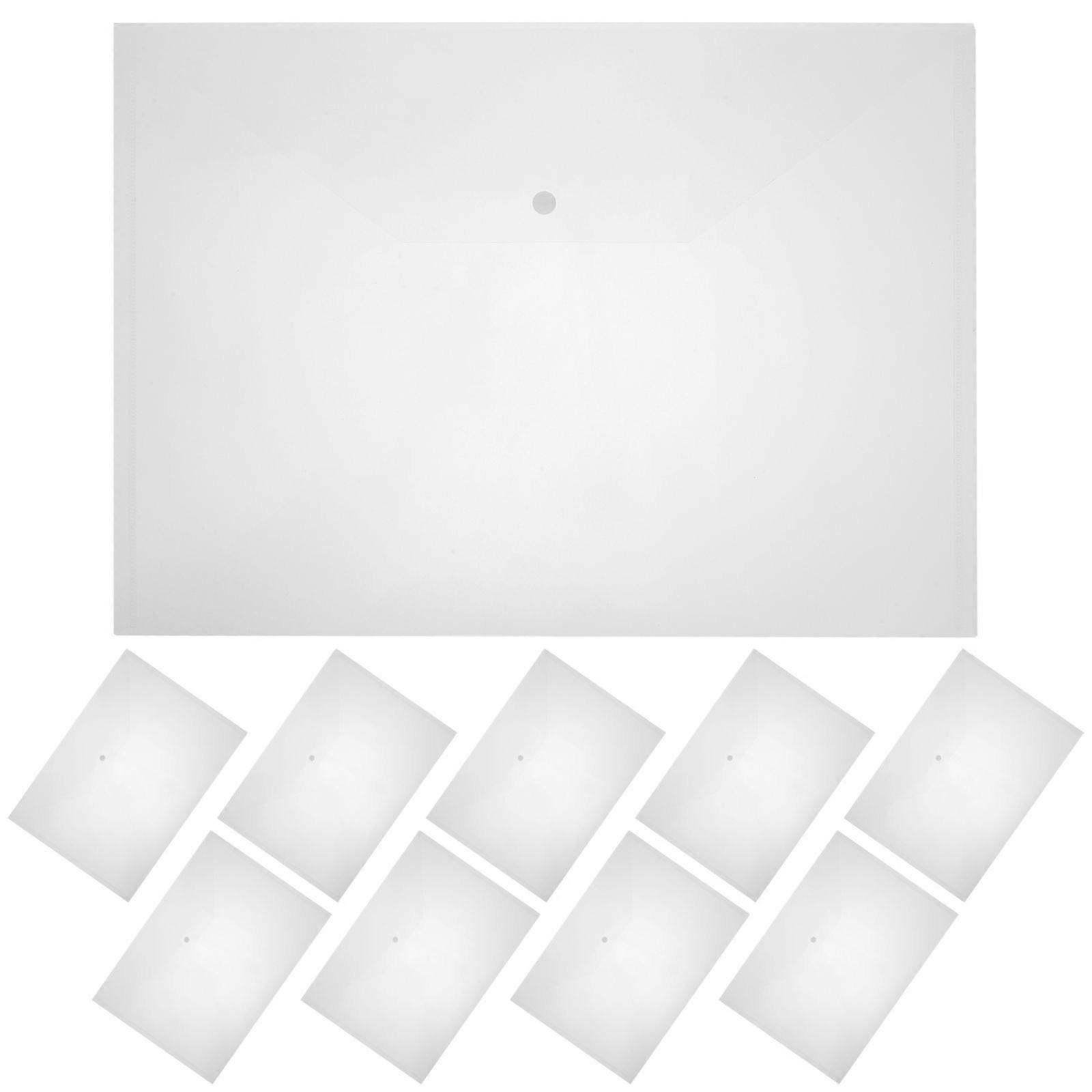 10pcs File Storage Bags File Organizers Practical File Organizers Document Folders Office Supplies