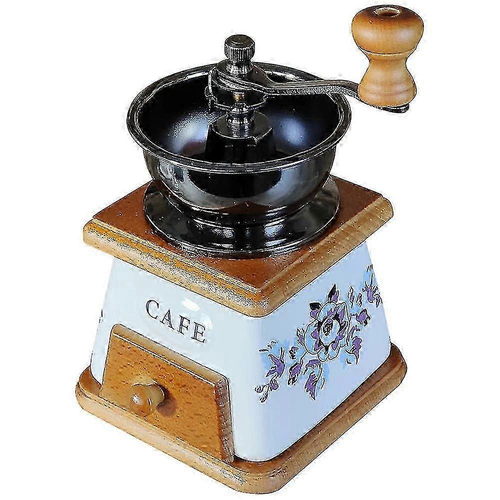 Moulin à café manuel en céramique - Moulin à main compact avec noyau de broyage pour poudre de café fine - idéal pour un usage domestique